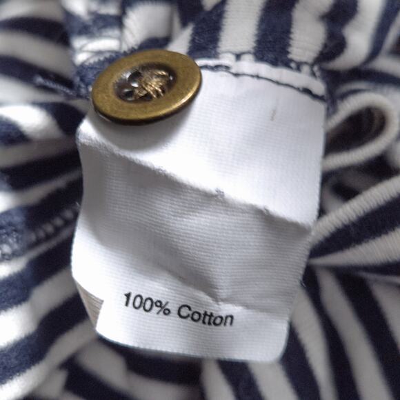 J Crew Women’s Long Sleeve Shirt Cotton Size Small White Nautical Prep - Picture 9 of 10